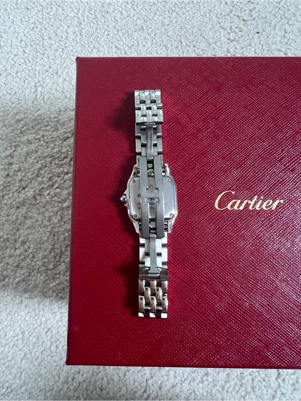 PANTHÈRE DE CARTIER WATCH, SMALL MODEL with diamonds - Picture 7 of 7